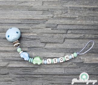 Personalisierte Schnullerkette mit Namen / Namenskette Baby